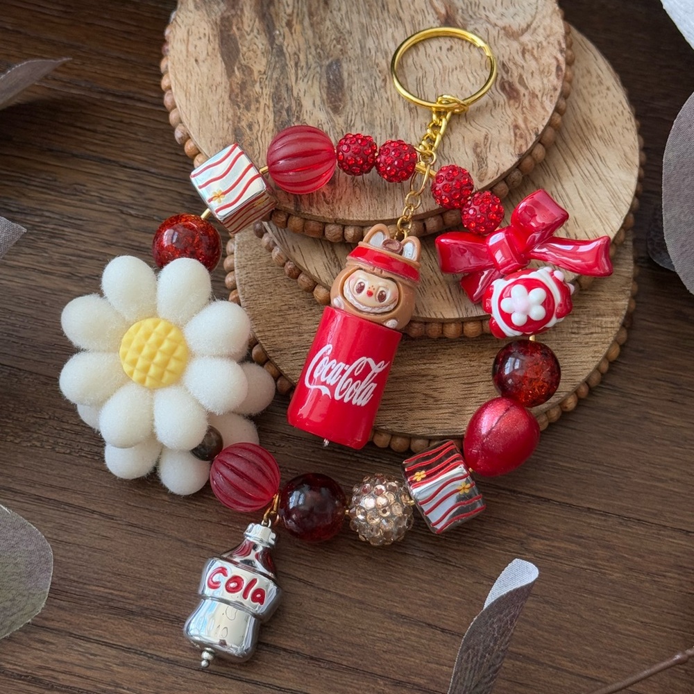 Coca Cola Labubu Keychain / Car Hanger / Wall Decor
